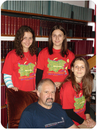 Visitantes en la biblioteca de Calar Alto