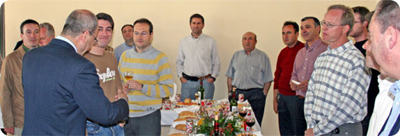 M.Chaves y el personal de Calar Alto